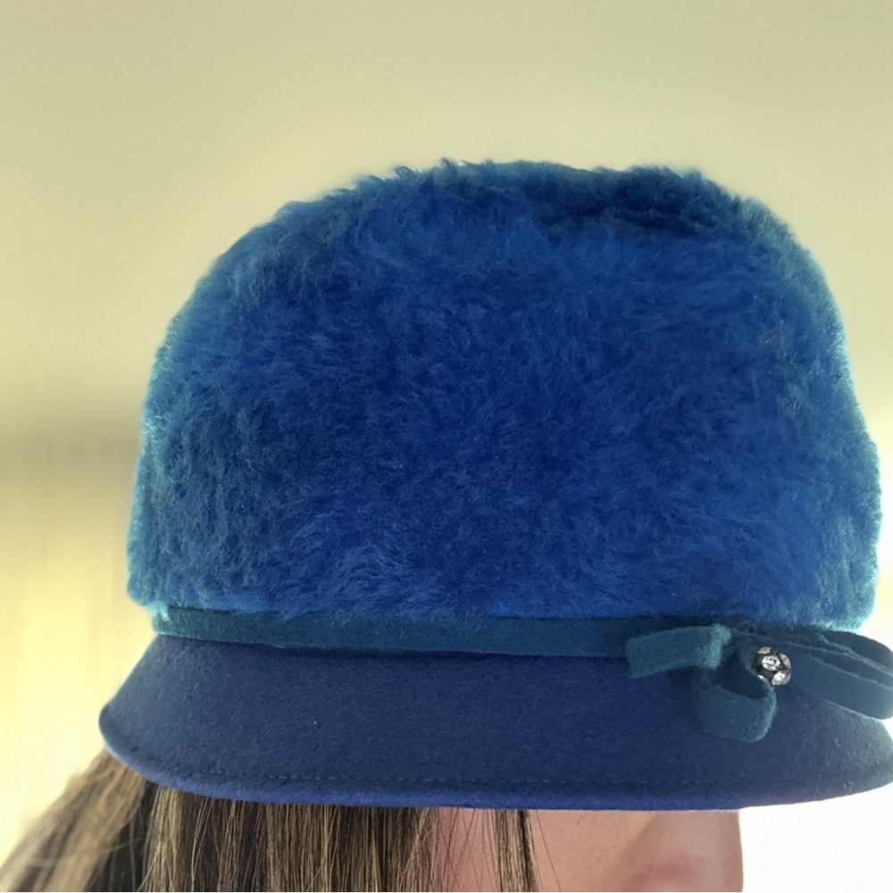 Vintage 20s-70s blue hat very pretty - Picture 13 of 14